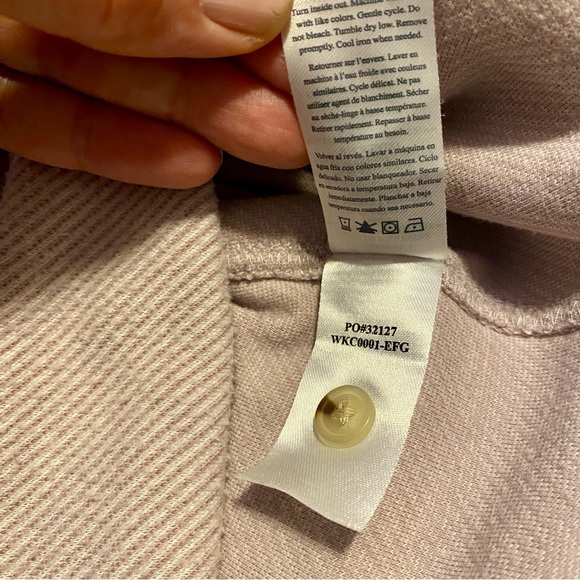 Faherty LEGEND SWEATER SHIRT Fawn Pink Twill Medium - Picture 9 of 10